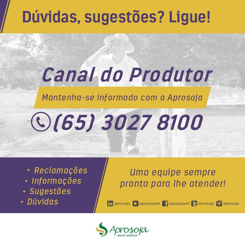 Canal do Produtor é lançado para ouvir demandas dos agricultores de MT